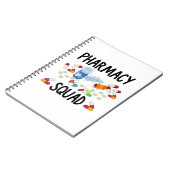 Pharmacy squad T-Shirt Notitieboek (Linkerzijde)