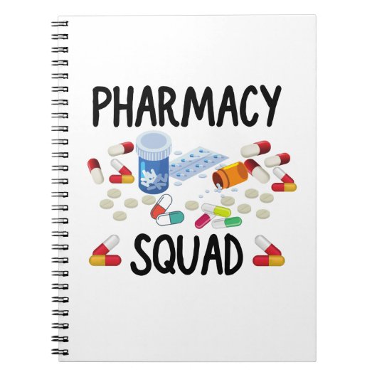 Pharmacy squad T-Shirt Notitieboek (Voorkant)