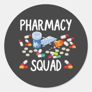 Pharmacy squad T-Shirt Ronde Sticker