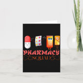 Pharmacy Squad Valentines Cute Lls Pharmacist Phar Kaart (Voorkant)