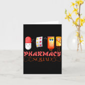 Pharmacy Squad Valentines Cute Lls Pharmacist Phar Kaart (Gele Bloem)