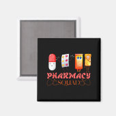 Pharmacy Squad Valentines Cute Lls Pharmacist Phar Magneet (Voorkant / Achterkant)