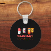 Pharmacy Squad Valentines Cute Lls Pharmacist Phar Sleutelhanger (Voorkant)