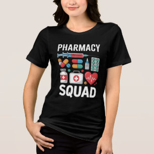 Pharmacy Squad Wereld Apotheker Dag Medisch Ontwer Tri-Blend Shirt
