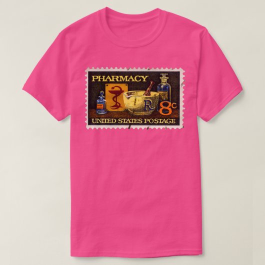 Pharmacy Stamp with Bowl of Hygeia Honering Pharma T-shirt (Design voorkant)