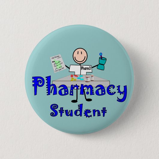 Pharmacy Student Gifts Ronde Button 5,7 Cm (Voorkant)
