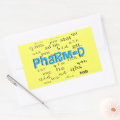 Pharmacy Student Pharm-D Gifts Rechthoekige Sticker (Envelop)