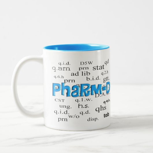 Pharmacy Student Pharm-D Gifts Tweekleurige Koffiemok (Links)