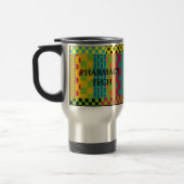 Pharmacy Tech Abstract Art Travel mug Reisbeker (Links)