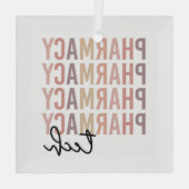 Pharmacy Tech | Farmaceutische technicus Glas Ornament (Achterkant)