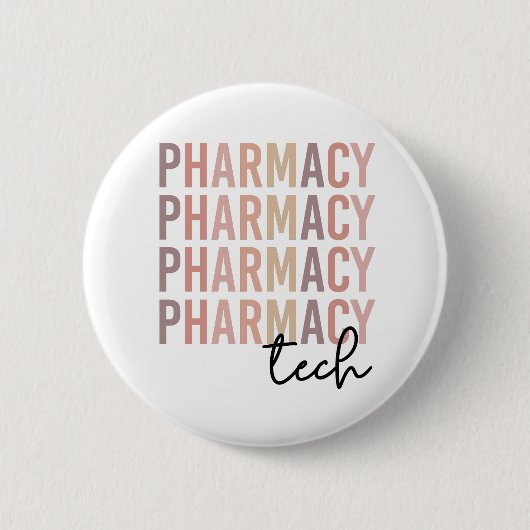 Pharmacy Tech | Farmaceutische technicus Ronde Button 5,7 Cm (Voorkant)