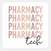 Pharmacy Tech | Farmaceutische technicus Vierkante Sticker (Voorkant)