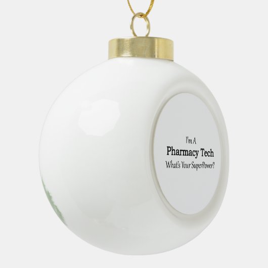 Pharmacy Tech Keramische Bal Ornament (Links)