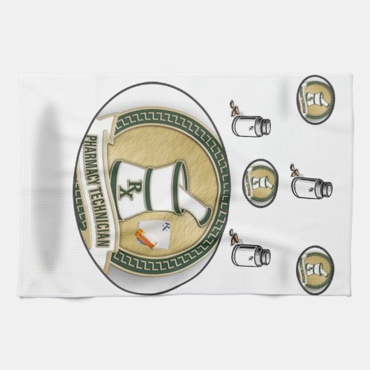 Pharmacy Tech Kitchen Hand Towel Theedoek (Horizontaal)