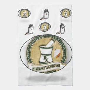 Pharmacy Tech Kitchen Hand Towel Theedoek