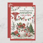 Pharmacy Tech & Nurse Christmas Kaart Joy (Voorkant / Achterkant)
