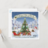 Pharmacy Tech Pharmacist Christmas Kaart Joy Cheer (Voorkant / Achterkant in situ)