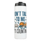 Pharmacy Tech praat niet tegen me, ik tel. Thermosbeker (Voorkant)