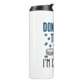 Pharmacy Tech praat niet tegen me, ik tel. Thermosbeker (Gedraaid links)