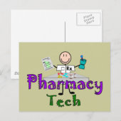 Pharmacy Tech Stick People Design Gifts Briefkaart (Voorkant / Achterkant)