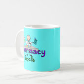 Pharmacy Tech Stick People Design Gifts Koffiemok (Voorkant links)