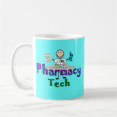 Pharmacy Tech Stick People Design Gifts Koffiemok (Links)