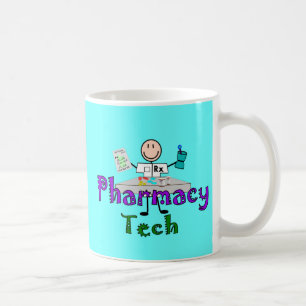 Pharmacy Tech Stick People Design Gifts Koffiemok