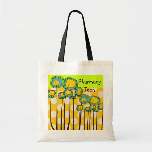 Pharmacy Tech Tas Whimsical Flowers (Voorkant)