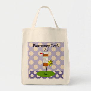 Pharmacy Tech Whimsical Bird Tote Bag