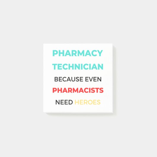 Pharmacy Technician Because Even Pharmacists 2 Post-it® Notes (Voorkant)