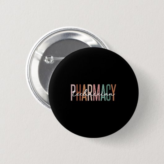Pharmacy Technician Certified Pharm Tech Pharmacis Ronde Button 5,7 Cm (Voorkant /achterkant)