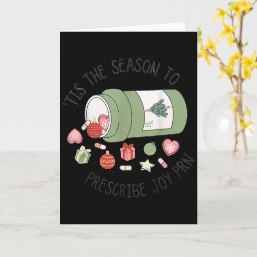 Pharmacy Technician Christmas Pharmacy Graduation  Kaart (Gele Bloem)