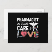 Pharmacy Technician Pharmacist Do It With Care Briefkaart (Voorkant / Achterkant)