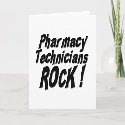 Pharmacy Technicians Rock! Wenskaart Kaart (Voorkant)