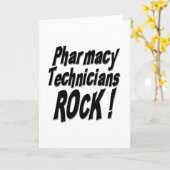 Pharmacy Technicians Rock! Wenskaart Kaart (Gele Bloem)