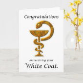 Pharmacy White Coat Ceremony Gefeliciteerd Kaart (Gele Bloem)