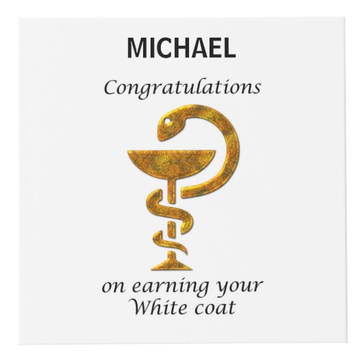 Pharmacy White Coat Ceremony Gefeliciteerd Kubus (Voorkant)