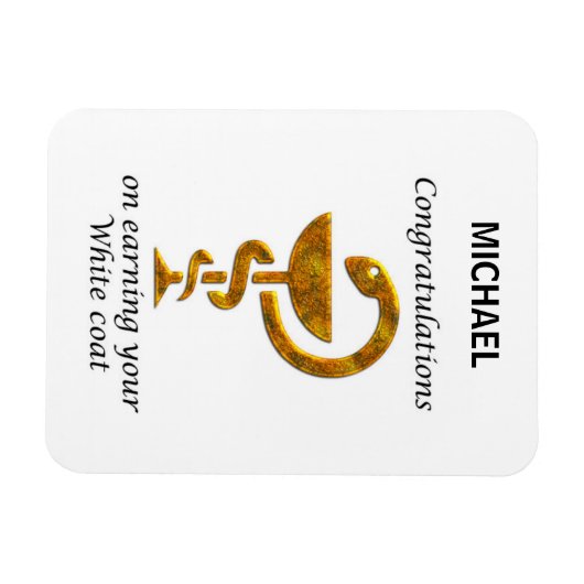 Pharmacy White Coat Ceremony Gefeliciteerd Magneet (Horizontaal)