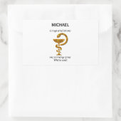 Pharmacy White Coat Ceremony Gefeliciteerd Rechthoekige Sticker (Tas)