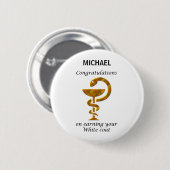 Pharmacy White Coat Ceremony Gefeliciteerd Ronde Button 5,7 Cm (Voorkant /achterkant)