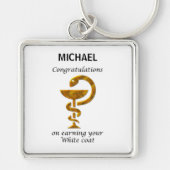 Pharmacy White Coat Ceremony Gefeliciteerd Sleutelhanger (Voorkant)