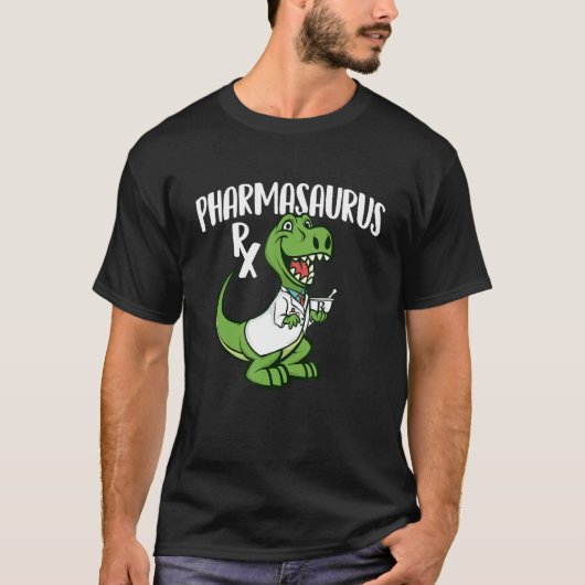 Pharmasaurus Rx - apotheker technicus A T-shirt (Voorkant)