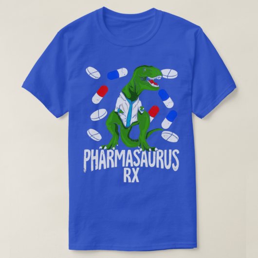 Pharmasaurus Rx Farmacie Tech Pharmacist Gift T-shirt (Design voorkant)