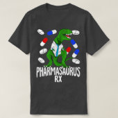 Pharmasaurus Rx Farmacie Tech Pharmacist Gift T-shirt (Design voorkant)