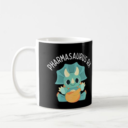 Pharmasaurus RX - Grappige Apotheek - Apotheker Koffiemok (Links)