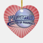 PharmD BLUE LOGO - ARTS VAN APOTHEKEN Keramisch Ornament (Voorkant)
