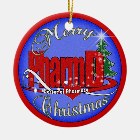 PharmD CHRITMAS ORNAMENT DOCTOR OF PHARMACY (Voorkant)