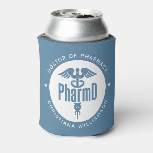 PharmD Doctor in de Afstuderen Blikjeskoeler (Blikje Achterkant)