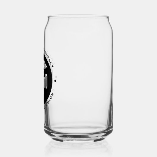 PharmD Doctor in de Afstuderen Blikvorm Glas (Links)