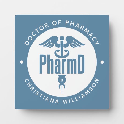 PharmD Doctor in de Afstuderen Fotoplaat (Voorkant)